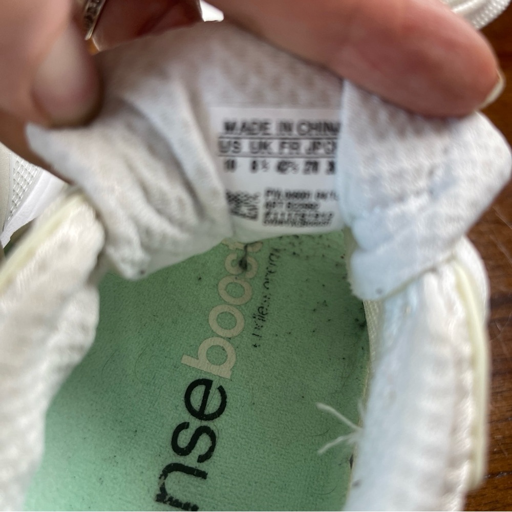 adidas White and Mint Green Women's Sneakers - Picture 6 of 9